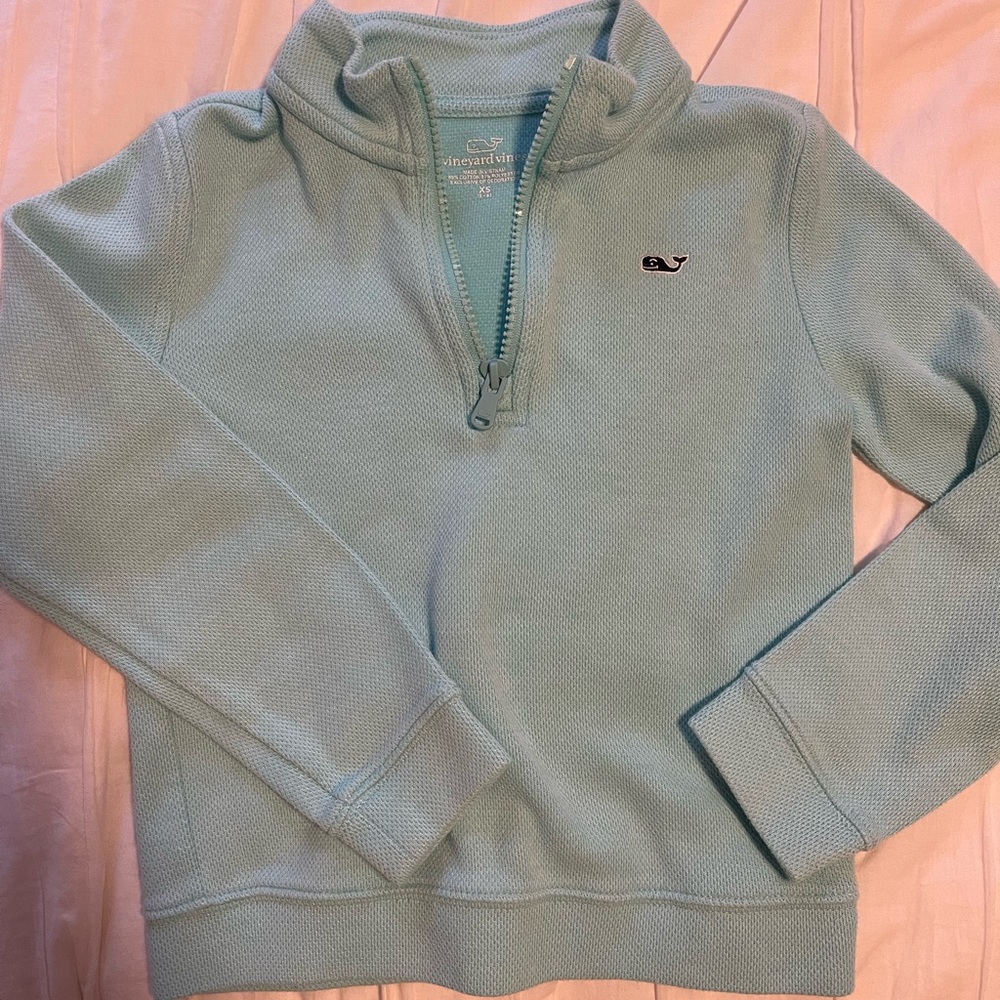 Vineyard vines- light blue quarter zip